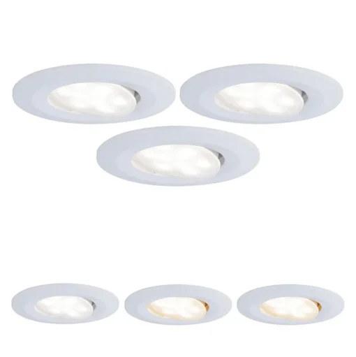 Paulmann Calla zwenkbaar on/off Ø9cm CCT wit per 3