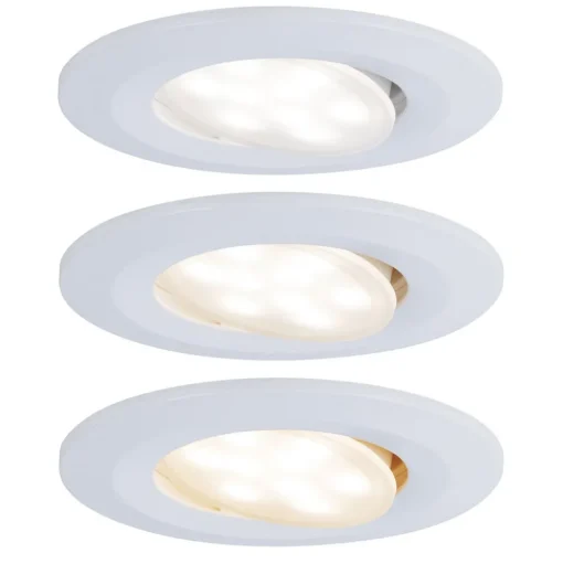 Paulmann Calla zwenkbaar on/off Ø9cm CCT wit per 3