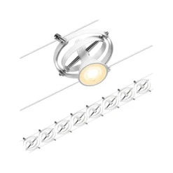 Paulmann Cardan kabelsysteem 8-lamps, mat wit