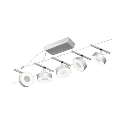 Paulmann Circle LED kabelsysteem 5-lamps chroom