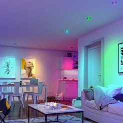 Paulmann Coin Base LED inbouwspot zwart 3 RGBW ZigBee