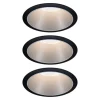 Paulmann Cole LED Spotlight zilver-zwart 3per set