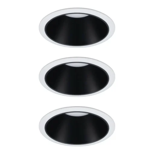 Paulmann Cole LED Spotlight, zwart-wit, 3per set