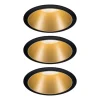 Paulmann Cole LED Spotlight, goud-zwart, 3per set