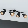 Paulmann Davy plafondlamp, zwart, 4-lamps