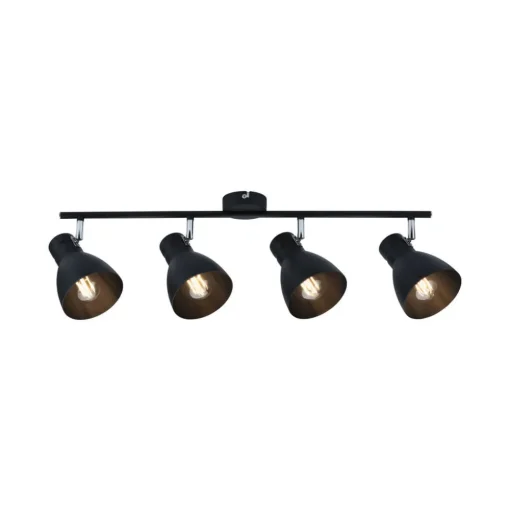 Paulmann Davy plafondlamp, zwart, 4-lamps