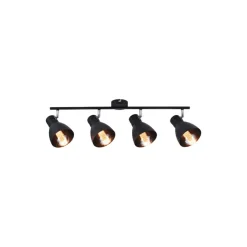 Paulmann Davy plafondlamp, zwart, 4-lamps