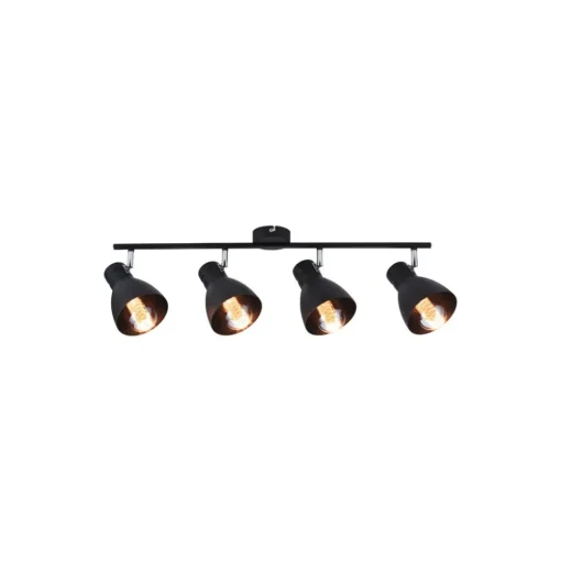 Paulmann Davy plafondlamp, zwart, 4-lamps