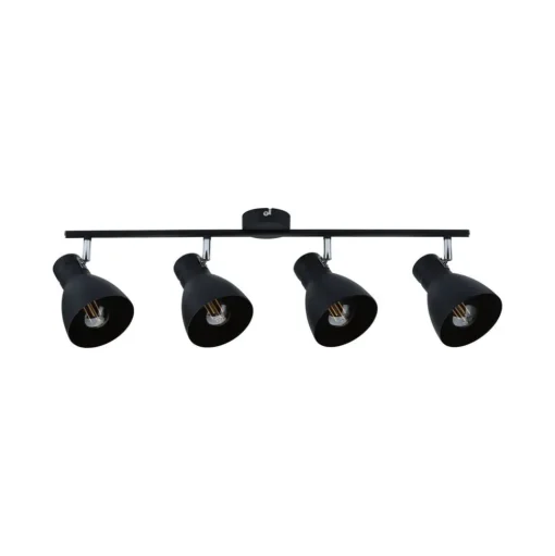 Paulmann Davy plafondlamp, zwart, 4-lamps
