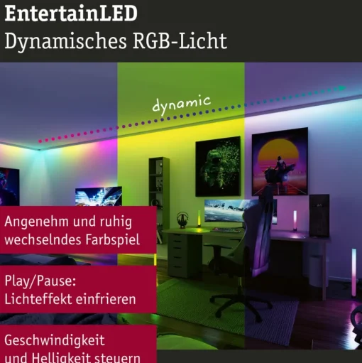 Paulmann EntertainLED LED strip, RGB, set, 3m