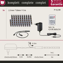 Paulmann EntertainLED LED strip, RGB, set, 3m