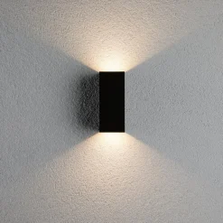 Paulmann Flame buitenwandlamp 2lp 15,5cm antraciet