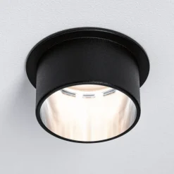 Paulmann Gil LED inbouwlamp zwart/ijzer 3 per set