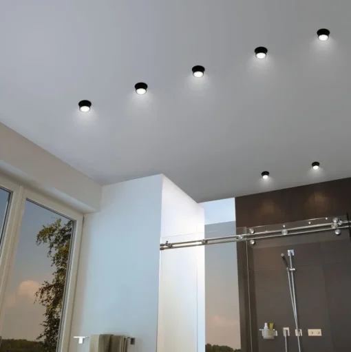 Paulmann Gil LED inbouwlamp zwart/ijzer 3 per set