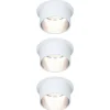 Paulmann Gil LED inbouwlamp wit/ijzer 3 per set