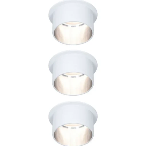 Paulmann Gil LED inbouwlamp wit/ijzer 3 per set