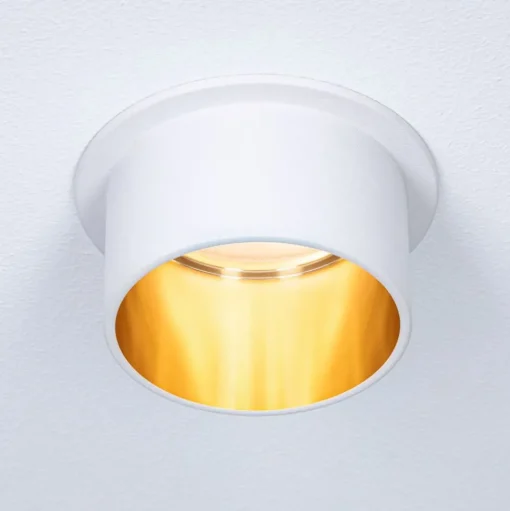 Paulmann Gil LED inbouwlamp mat wit/goud 3 per set