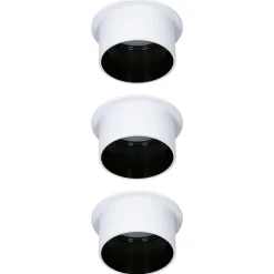 Paulmann Gil LED inbouwlamp wit/zwart 3 per set
