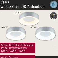 Paulmann HomeSpa Casca plafondlamp Ø30cm aluminium