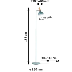 Paulmann Juna vloerlamp met chique details