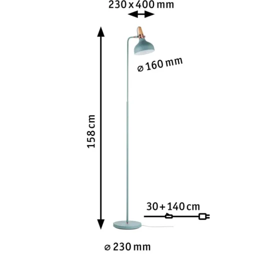 Paulmann Juna vloerlamp met chique details