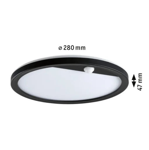 Paulmann Lamina sensor-wandlamp 830 rond zwart