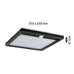 Paulmann Lamina sensor-wandlamp 830 hoekig zwart