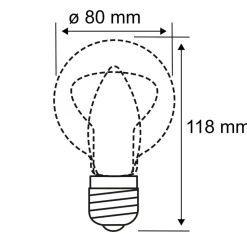 Paulmann LED bol G80 E27 7,5W 827 opaal dimbaar