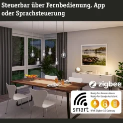 Paulmann LED bol G125 ZigBee E27 7,5W goud CCT