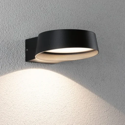 Paulmann LED buiten wandlamp Capea Grand antraciet 16 cm IP44