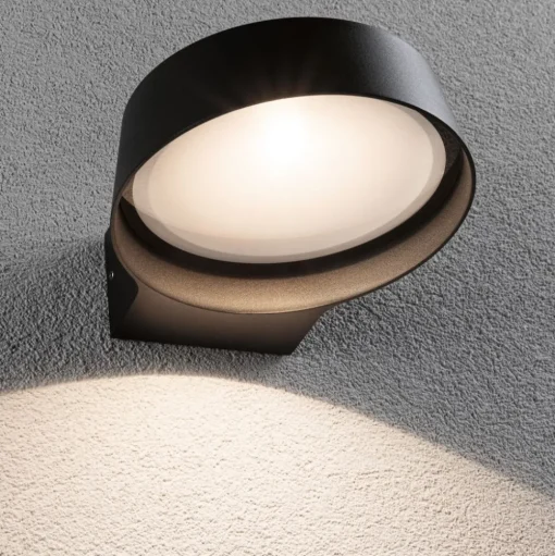 Paulmann LED buiten wandlamp Capea Grand antraciet 16 cm IP44