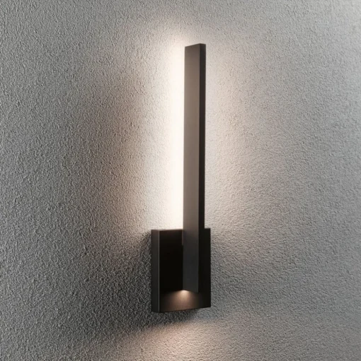 Paulmann LED buiten wandlamp Levka, antraciet, 49 cm aluminium IP44