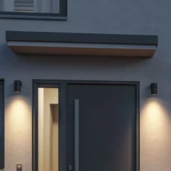 Paulmann LED buitenwandlamp Kimu, antraciet, 3.000 K