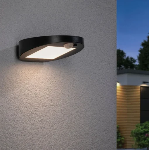 Paulmann LED buitenwandlamp solar Ryse antraciet
