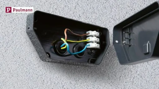 Paulmann LED buitenwandlamp Cuff, sensor, antraciet