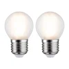 Paulmann LED druppel E27 5W 2.700K mat 2 per pak