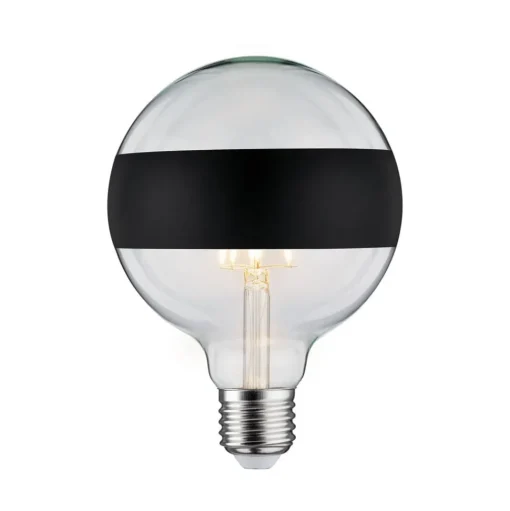 Paulmann LED E27 6,5W G125 ringspiegel zwart