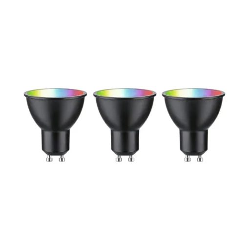 Paulmann LED GU10 4,8W 350lm Zigbee zwart per 3