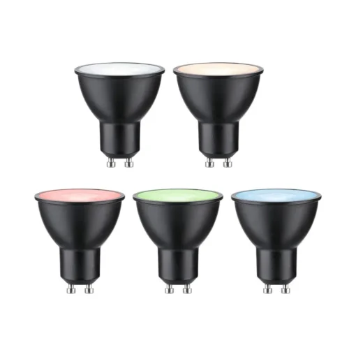 Paulmann LED GU10 4,8W 350lm Zigbee zwart per 3