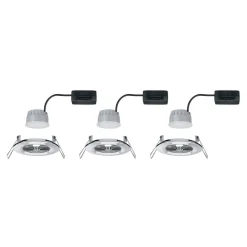 Paulmann LED inbouwspot Nova Coin 3 chroom rond dimbaar