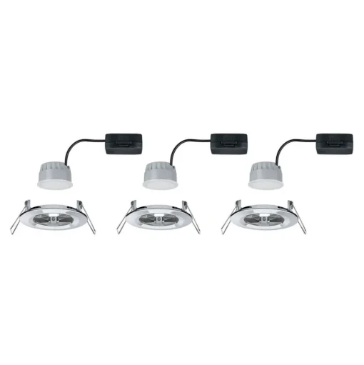 Paulmann LED inbouwspot Nova Coin 3 chroom rond dimbaar
