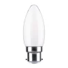 Paulmann LED kaars B22d 4,7W 2.700K opaal dimbaar