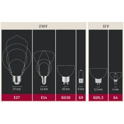 Paulmann LED kaars E14 5W gloeidraad 3-staps dimbaar