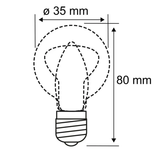 Paulmann LED kaars E14 5W gloeidraad 3-staps dimbaar