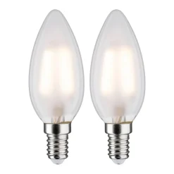 Paulmann LED kaars E14 3W 2.700K mat 2 per pak