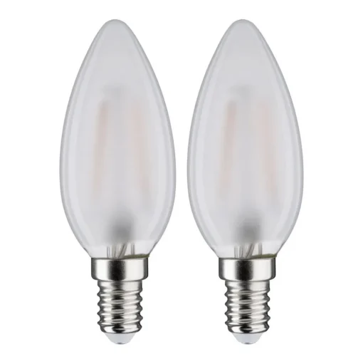 Paulmann LED kaars E14 3W 2.700K mat 2 per pak