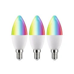 Paulmann LED kaars E14 5W 470lm Zigbee RGBW per 3