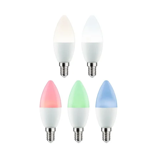 Paulmann LED kaars E14 5W 470lm Zigbee RGBW per 3