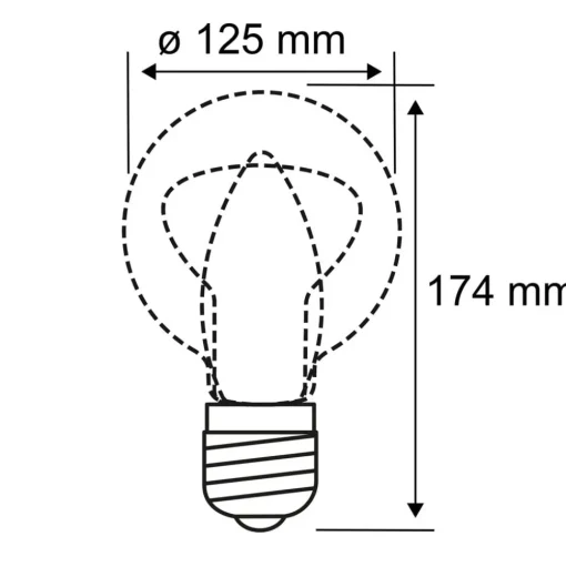 Paulmann LED kopspiegellamp E27 6,5W zwartchroom