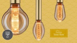 Paulmann LED lamp E27 3,5 W Arc 1.800K ST64 goud